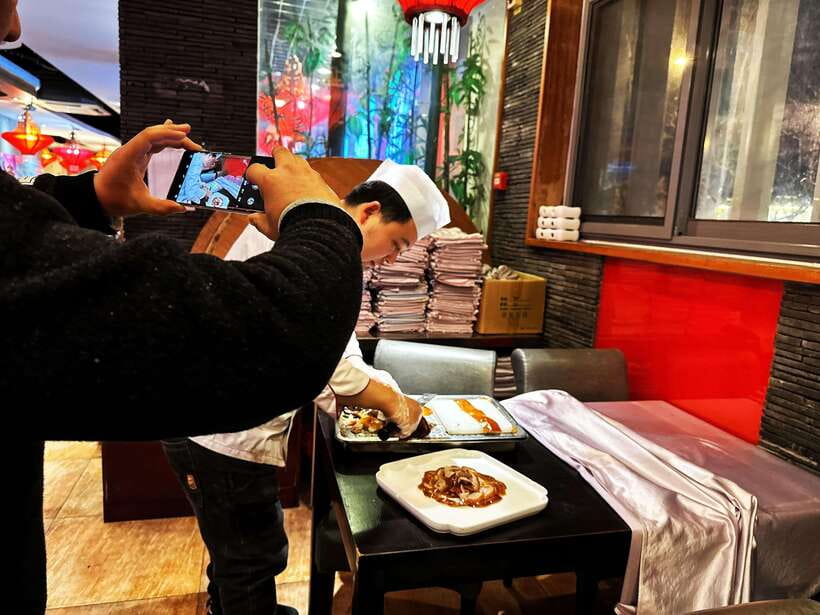 Beijing Hutong Food Crawl Delights: Peking duck, Hotpot&More - Entering Dongsi Hutongs on a Food-Focused Evening
