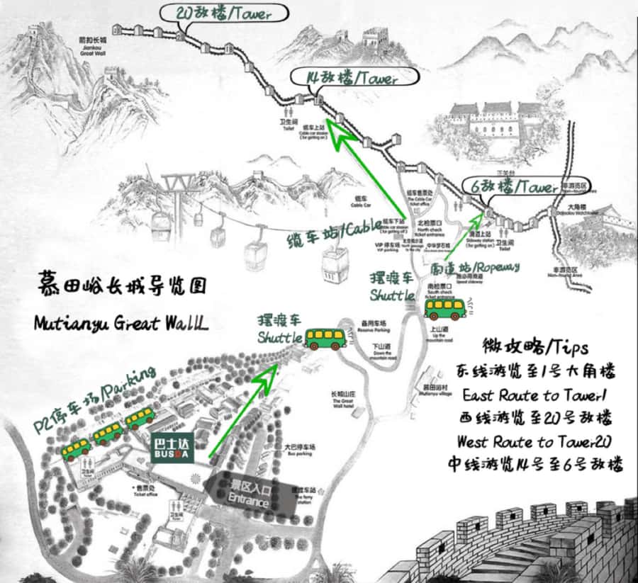 Beijing: Mutianyu Great Wall & Summer Palace Day Tour - Mutianyu Great Wall: a real walking window, East or West choices included