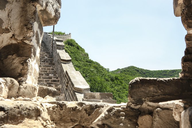 Beijing's Forbidden City with Special Viewing of Treasure Gallery and the Great Wall Ruins at Badaling - Badaling Great Wall ruins: steep steps, big views
