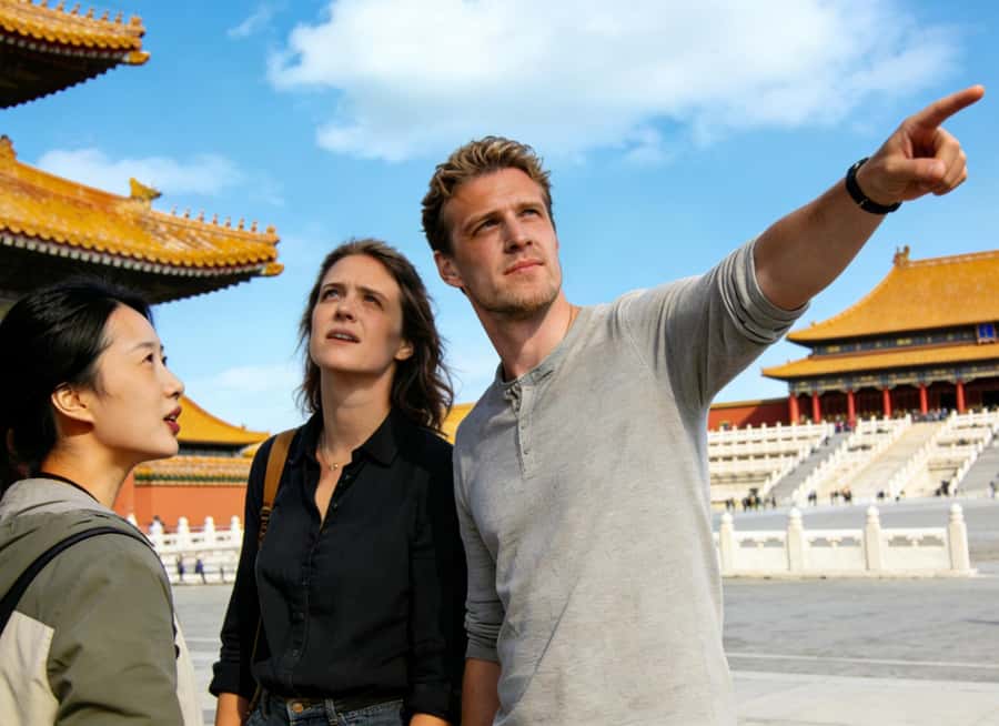 Beijing: Tiananmen, Forbidden City, and Wall Private Tour - Tiananmen Square: reading the buildings around the Monumental Center