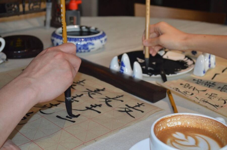 Beijing Wangfujing Calligraphy Class Nearby Forbidden City - A calm calligraphy break in busy Wangfujing