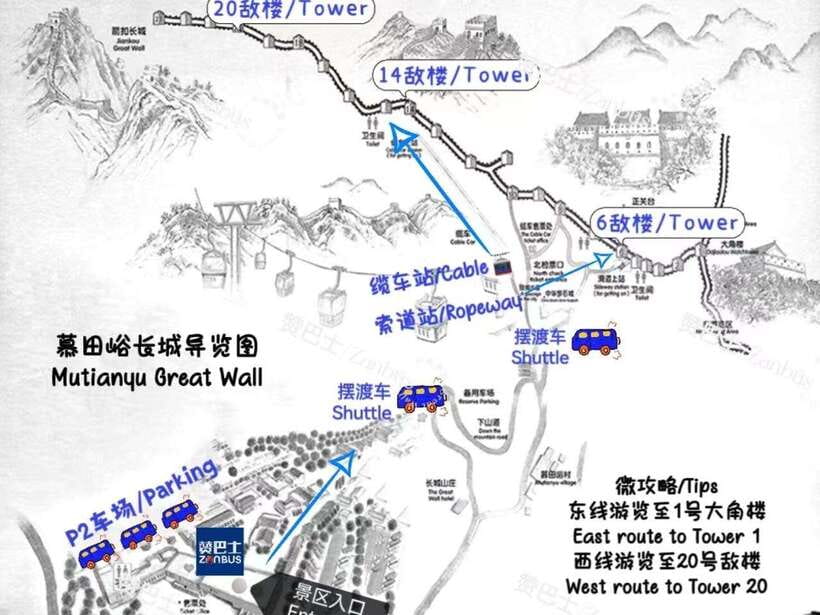 Mutianyu Great Wall Bus, Departure 8/9/10am, Return 3/4/5pm - Why This Mutianyu Bus Makes Sense for a One-Day Plan