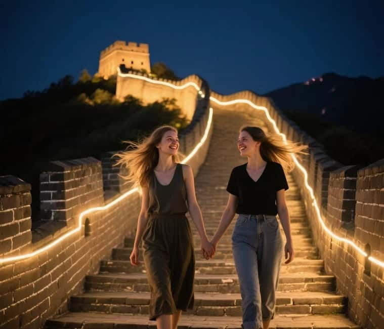 Sunset Glow at Mutianyu Great Wall Night Bus Tour+Ticket - Skip-the-lines and the free scenic shuttle: how the “easy start” changes your night